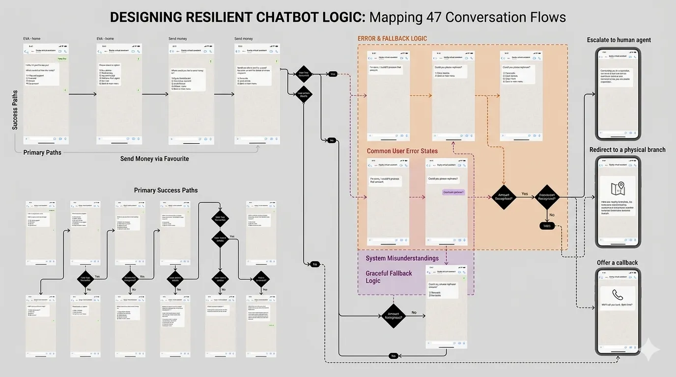 Conversation flow diagrams